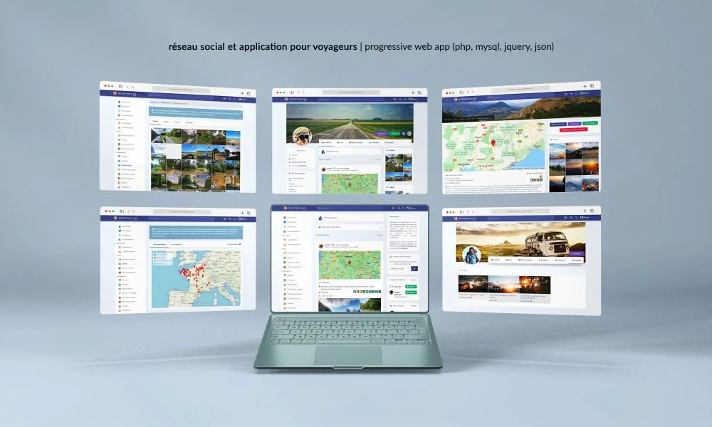 Interface desktop de RoadTrack.me